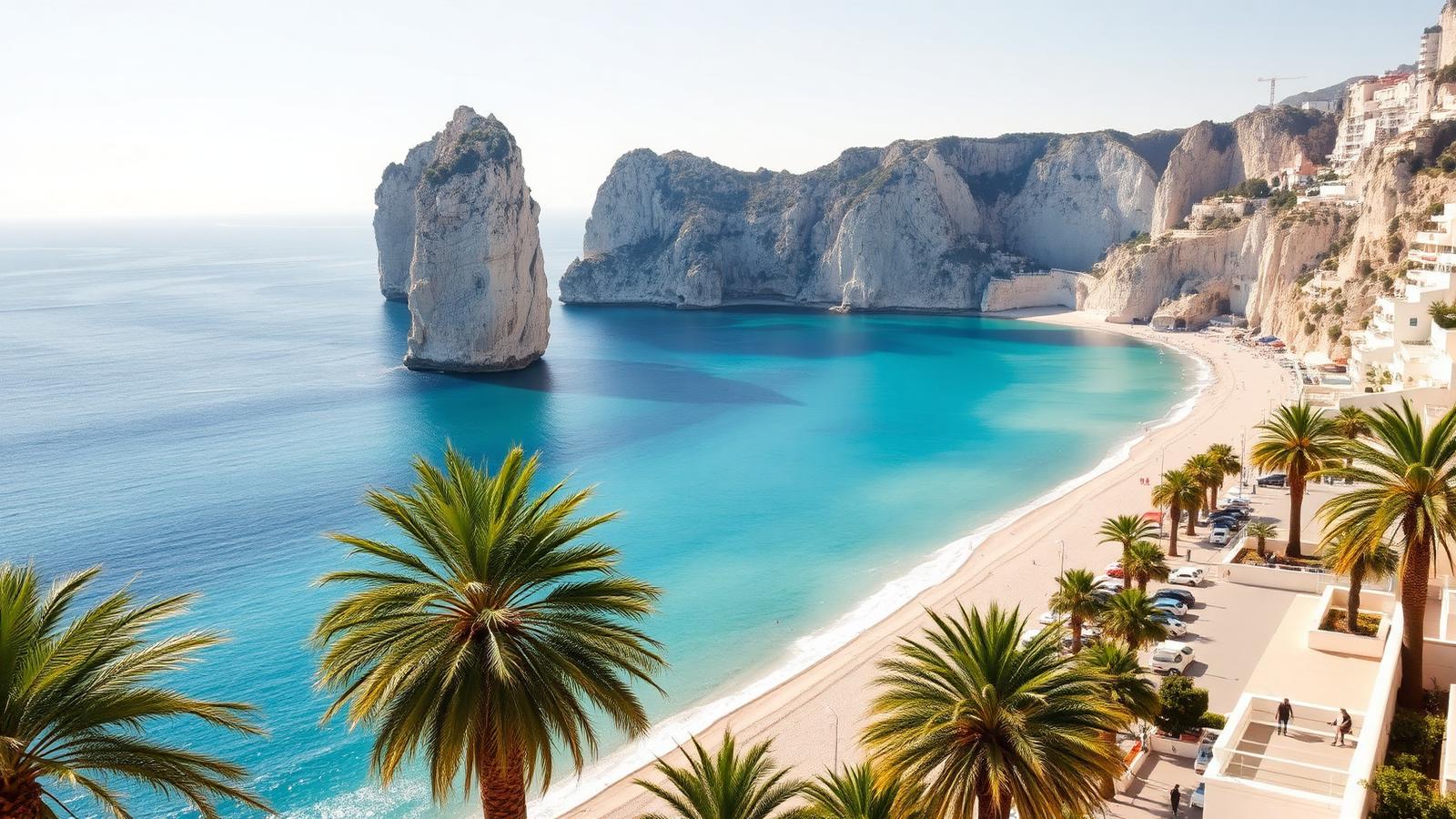 Costa Blanca coastline in Spain