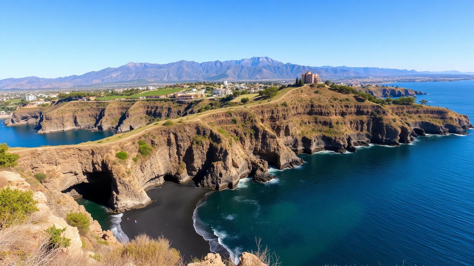 Costa Tropical coastline in Spain